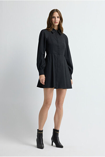 adL Çizgili Mini Elbise