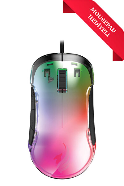 RAYTENG GAMİNG PRO RGB ŞEFFAF MOUSE