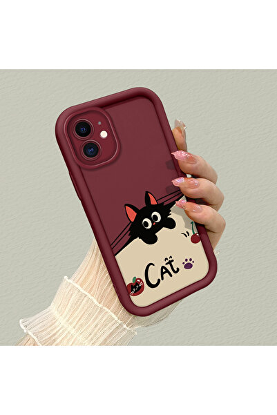 Hontinga حافظة هاتف من السيليكون الناعم متوافقة مع هاتف iPhone 12، مزودة بعيو...