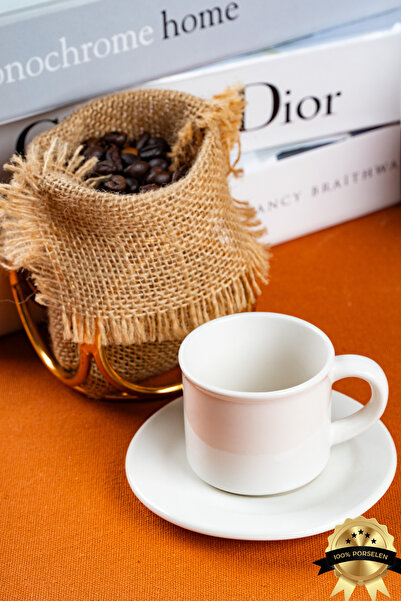 Heda Porselen Tas 4 Piece 2 Person Porcelain Coffee Cup Set