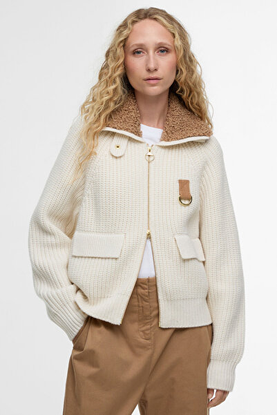 Barbour Marla Knitted Kazak BE11 Natural