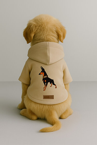 Monopetz Printed Inside Fleece Dog and Cat Clothing & Dress - Beige Color K H...