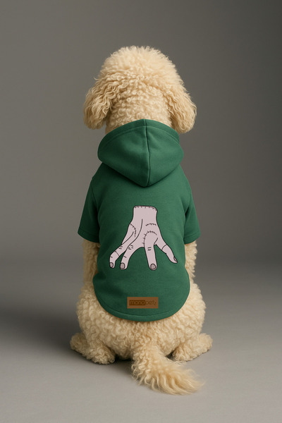 Monopetz Printed Inside Fleece Dog and Cat Clothing & Dress - Green Color K H...