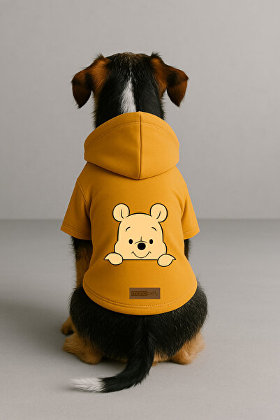 Monopetz Printed Dog and Cat Clothing & Dress with Fleece Inside - Yellow Col...