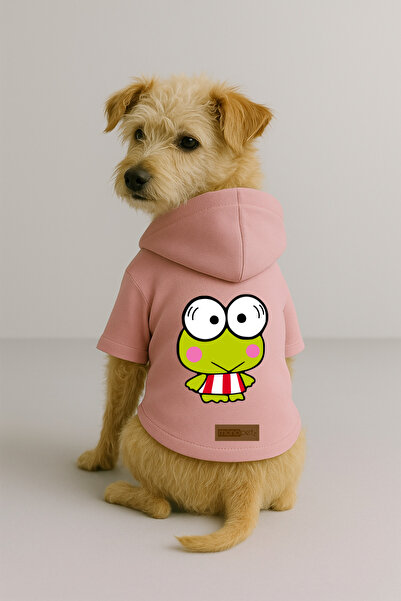 Monopetz Printed Dog and Cat Outfit & Dress with Fleece Inside - Pink Color K...
