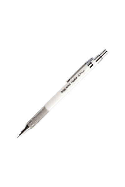 Bigpoint Rapid Versatil Kalem, 0.7 mm, Metal Uçlu, Beyaz