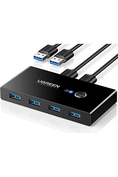 Ugreen USB KVM Switch Selector USB 3.0 2-in-4 Port (2 Computers Share 4 USB Devices)