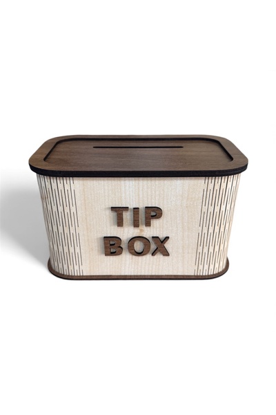 UNT Wooden Mdf Laser Cut Tip Box – Stylish Design Tip Box (for Cafe/Restaurant/Cash Register)