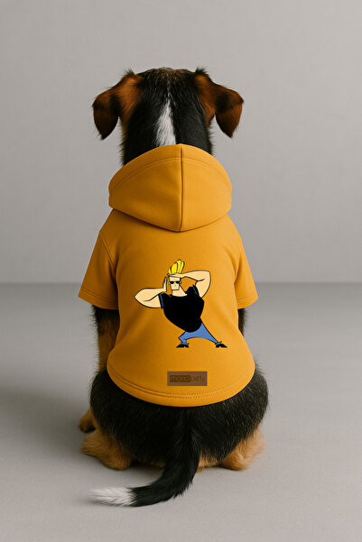 Monopetz Printed Dog and Cat Clothing & Dress with Fleece Inside - Yellow Col...
