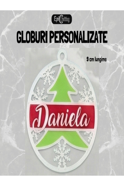 Epic Crafting Personalized Christmas globe with name, Ideal holiday gift