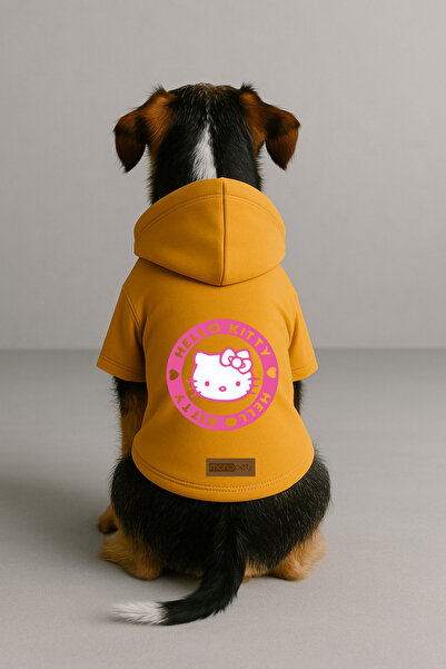 Monopetz Printed Dog and Cat Clothing & Dress with Fleece Inside - Yellow Col...