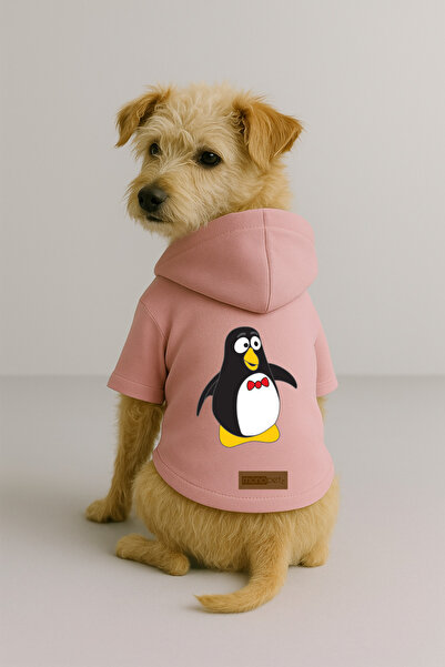 Monopetz Printed Dog and Cat Clothing & Dress with Fleece Inside - Pink Color...