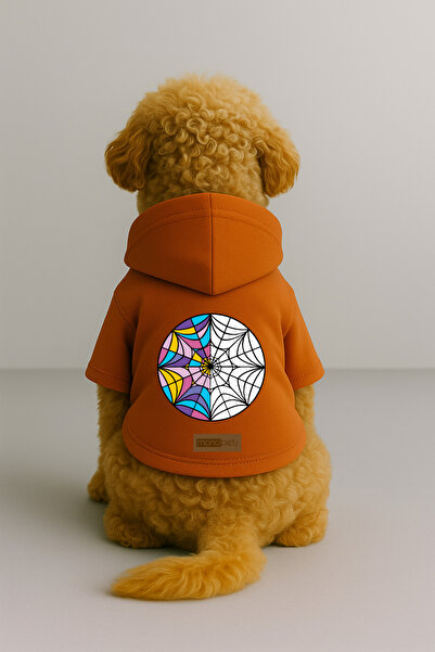 Monopetz ملابس وفستان للكلاب والقطط مع بطانة من الصوف من الداخل - لون برتقالي...