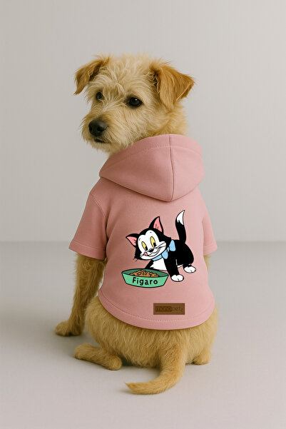 Monopetz Printed Dog and Cat Clothing & Dress with Fleece Inside - Pink Color...