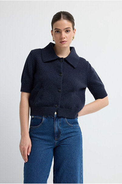 adL Erkek Yaka Triko Hırka