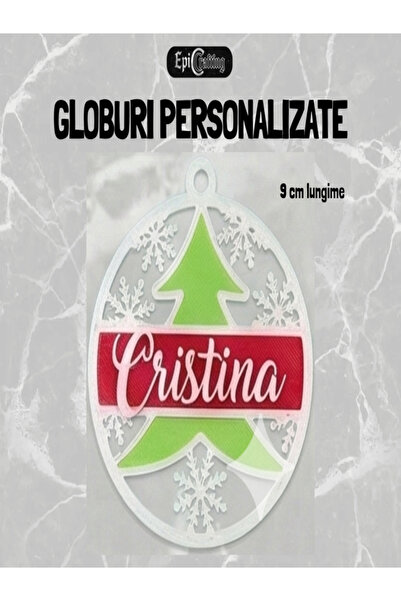 Epic Crafting Personalized Christmas globe with name, Ideal holiday gift