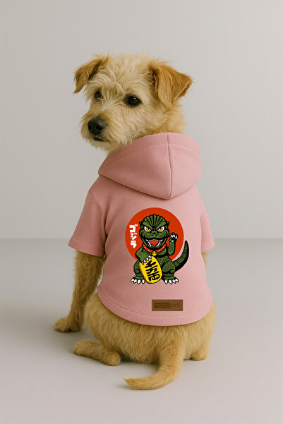 Monopetz Printed Dog and Cat Clothing & Dress with Fleece Inside - Pink Color...