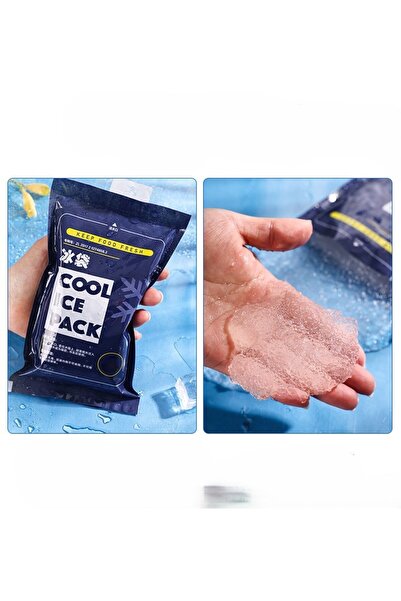 OEM Set of 10 travel ice packs, reusable, 500 ml, PE, for food, medical, lunch box