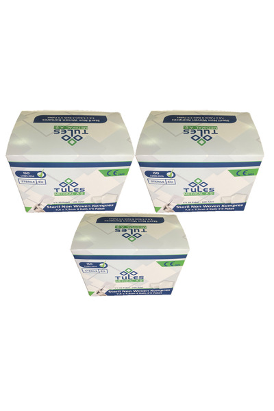Tules Medikal Tules Spanç 7,5*7,5 Cm 4 Katlı 100 Adet (3 Kutu)