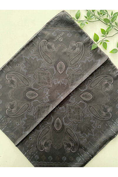 İpekhan Zen Pattern Thin Cotton Scarf