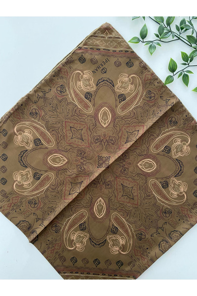 İpekhan Zen Pattern Thin Cotton Scarf