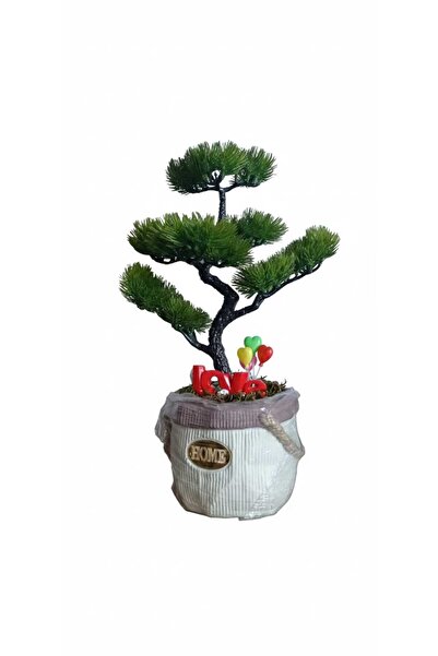 Birlik Yapay Ağaç Bonsai Yeşil, Saksılı 50-60 cm