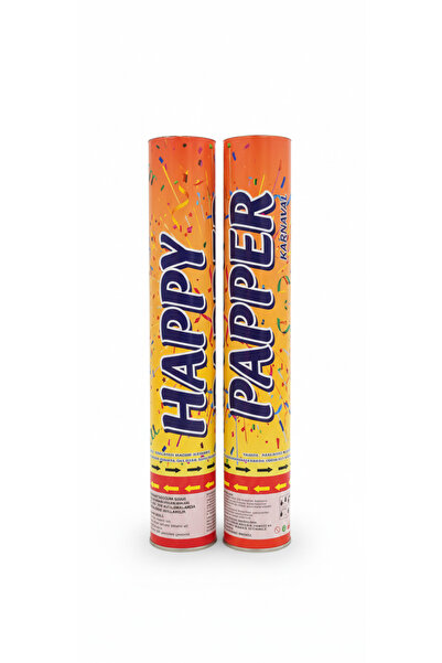 KONFETİ SÜS 2 Adet Karışık Renkli Kağıt Şerit Atan Konfeti Şerit Konfeti 30 C...