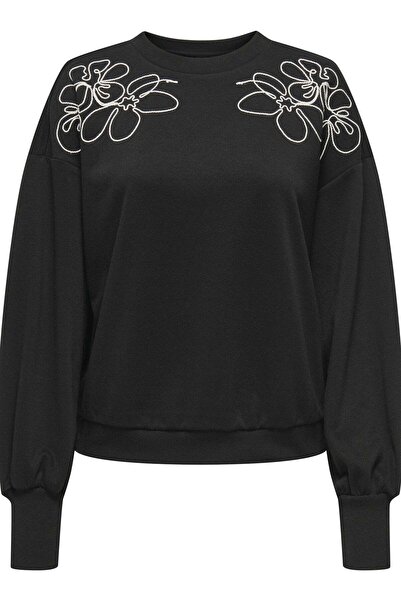 ONLY Women's / Girls' Black Sweatshirt Model Code: (15363824Black)