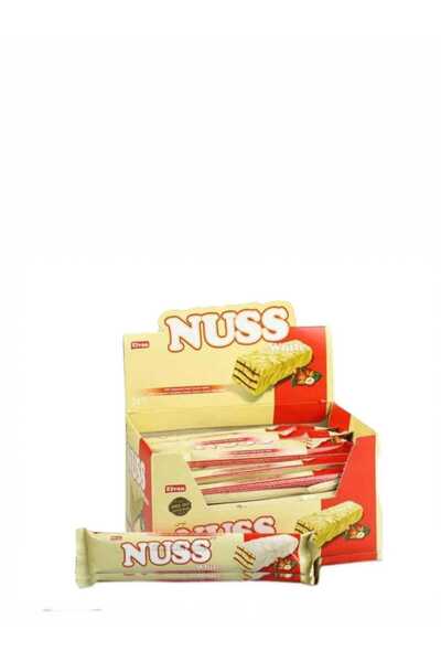 Elvan NUSS WHİTE BEYAZ ÇİKOLATA KAPLI GOFRET 24 LÜ