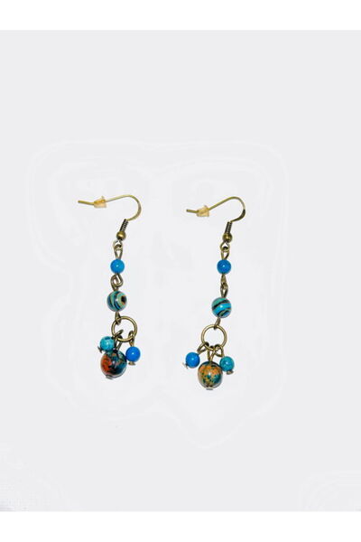 Serenity MT Blue Jasper and Agate Earrings