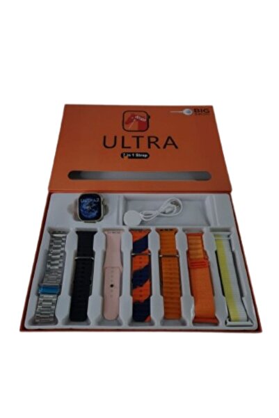 OEM S8 Ultra Smartwatch – Complete Package with 7 Interchangeable Straps, Large HD Screen and Advanced Features