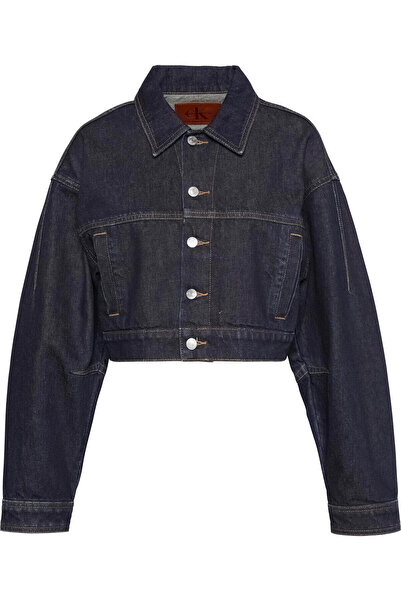 Calvin Klein ARTICULATED DENIM JACKET RESIN R Mavi Kadın Ceket