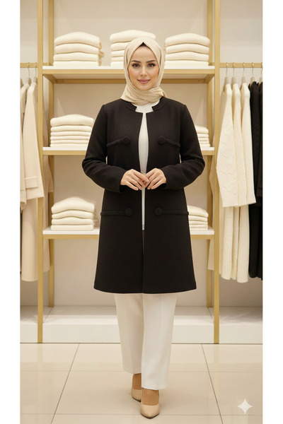 MODA Premium kalite slimfit baskı düğme detaylı kanca kapamalı diz üstü teset...