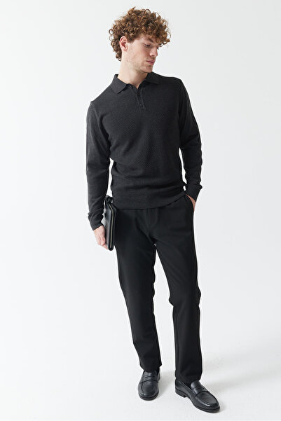 PAULMARK Men's jogger elastic waist pants 3874j