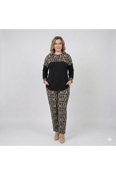 Vinola Plus Size Viscose Combed Cotton Fabric Suit