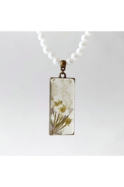 Halley Concept Custom Handmade Flower Design Resin Women's Necklace