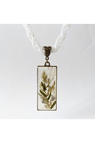 Halley Concept Custom Handmade Flower Design Resin Women's Necklace