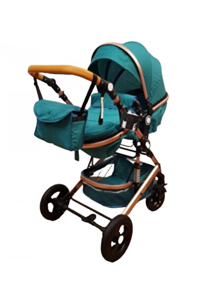 Belecoo Carucior 2 in 1, Roata de cauciuc, Geanta, Landou reversibil