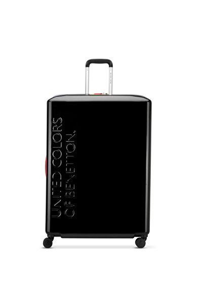 Delsey United Colors of Benetton Double Wheel Luggage Trolley Suitcase 82cm Noir