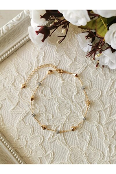 Halley Concept خلخال فولاذي بتفاصيل هندسية وحجر الزركون