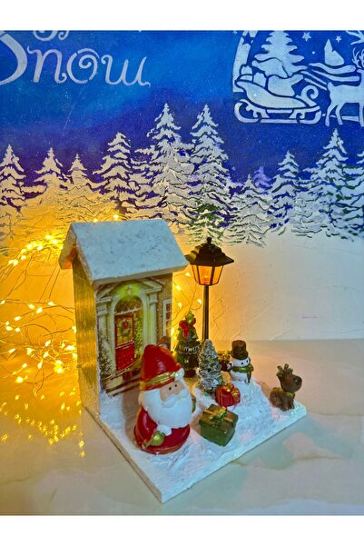 Kumsal Hobi Sanat Yılbaşı Tasarımlı Minyatür Sahne-11