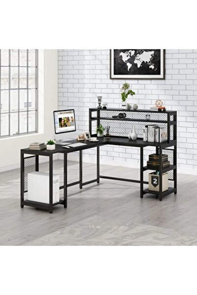 yasmak 400-s Tel Kafes Detaylı L Masa - Ofis, Bilgisayar Ve Çalışma Masası