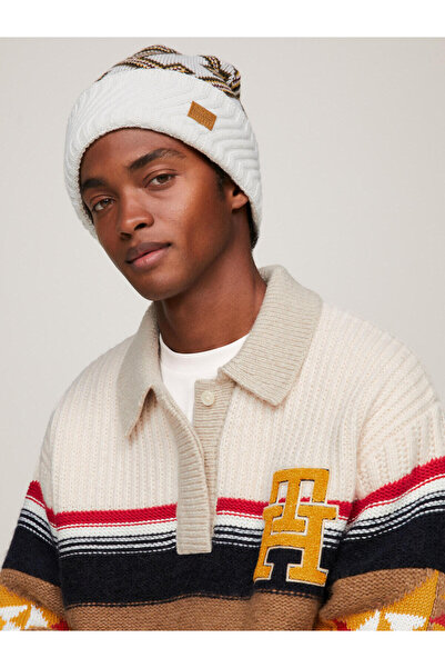 Tommy Hilfiger TH X P BEANIE Kadın Bej Bere