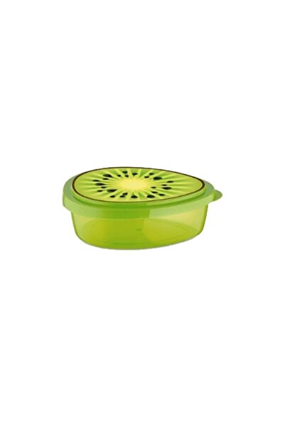 G Golden Case Casa food container with lid, teardrop shape, 800 ml, kiwi print, green