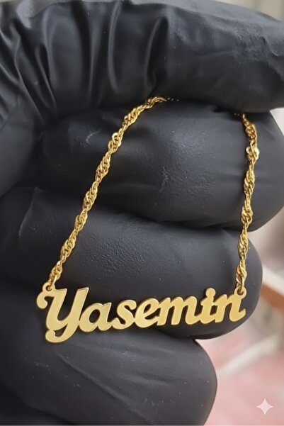 NİŞANTAŞI GÜMÜŞ Yasemin İsimli 925 Ayar İsimli Gümüş Kolye - Kişiselleştirile...