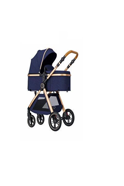 Belecoo Carucior 2 in 1, Roata de cauciuc, Geanta, Landou reversibil