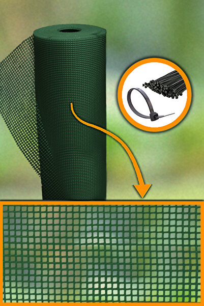 Morilu YEŞİL Plastik Bahçe Çit PERDE - 5 mm Göz - Dekoratif Plastik Çit Örtüs...