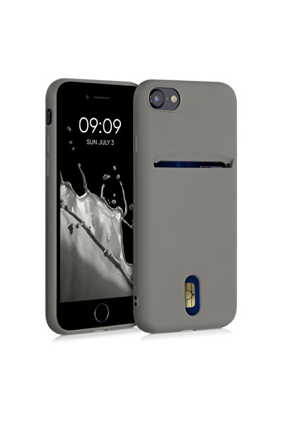 KWmobile Case for iPhone 8 / iPhone 7 / iPhone SE 2, Silicone, Gray, 49100.155