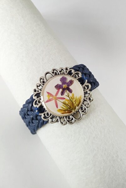 Halley Concept Special Design Handmade Real Floral Epoxy Women's Bracelet