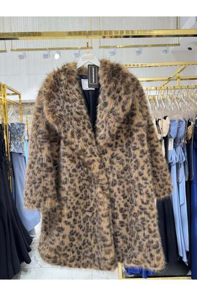 Hanımefendi Giyim UZUN LEOPAR KÜRK